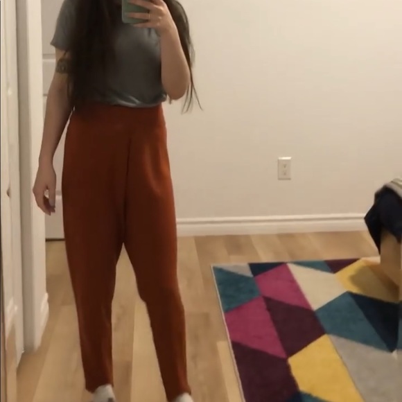 *Vintage Jacques Vert Orange Wool Pant - Picture 9 of 9